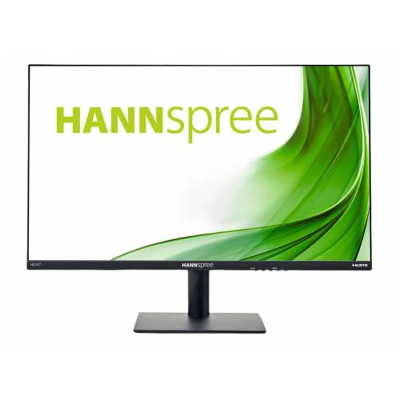 Hannspree HE247HFB Full HD 24 Inch Monitor, LED, 5ms, HDMI, VGA, Speakers, Frameless, VESA-PCR Business Solutions Ltd